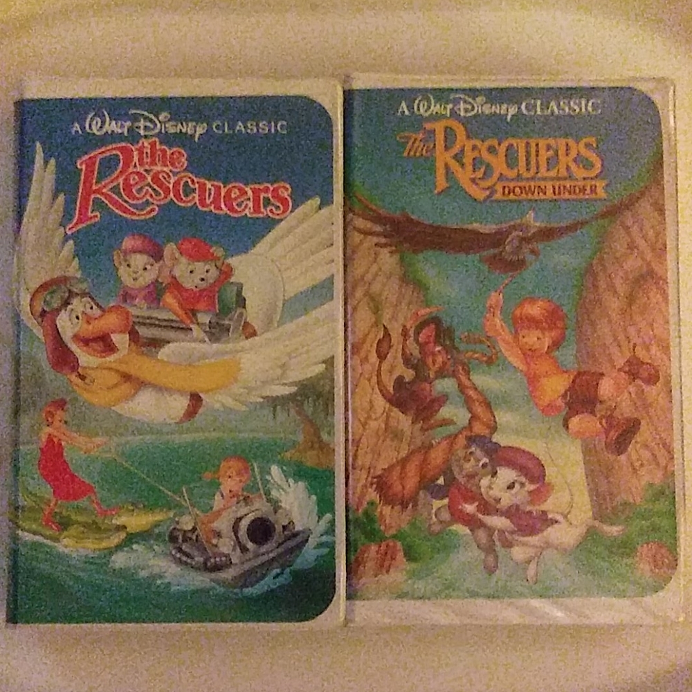 Walt Disney's Rescuers & Rescuers Down Under VHS